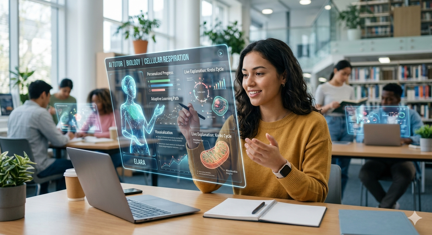 Young woman working on a laptop in a casual setting