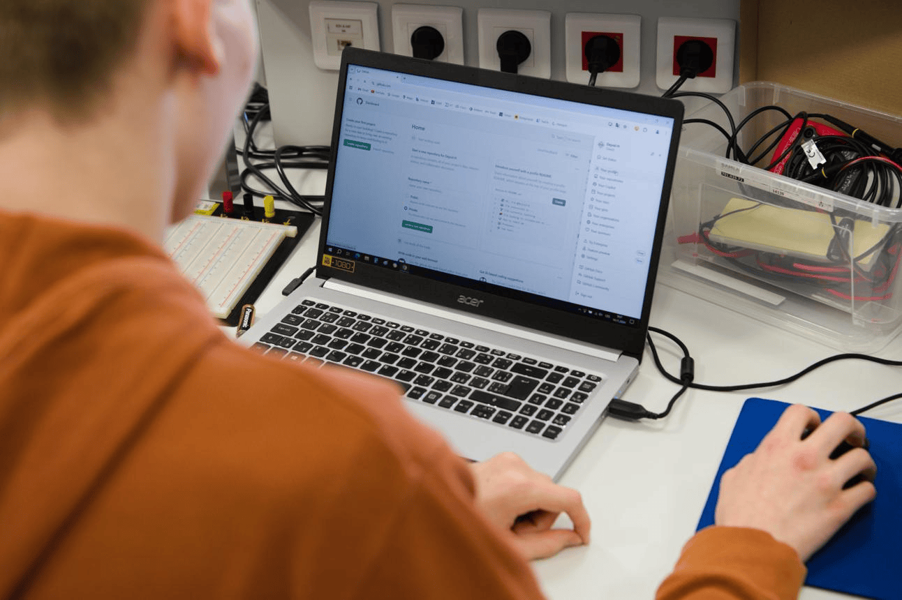 Professional web development and software engineering workspace
